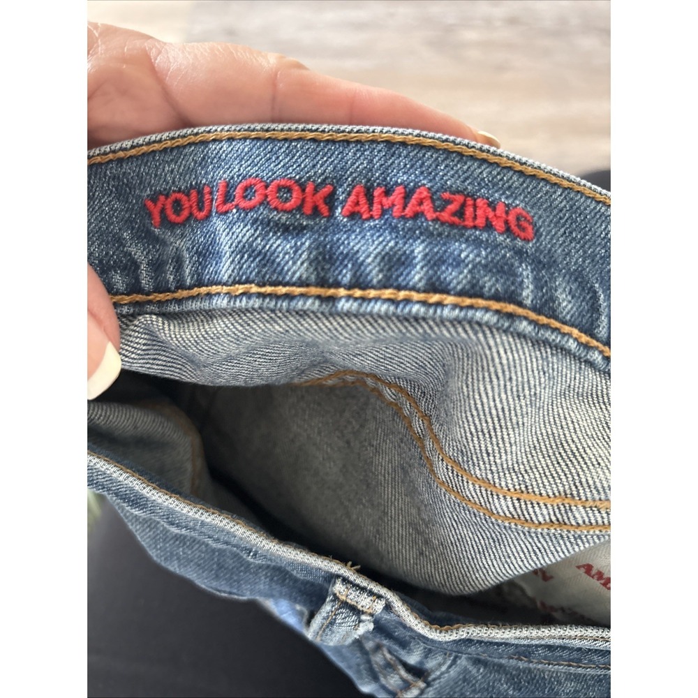 A.O.L.A by alice + olivia You Look Amazing Blue Jeans Sequin‎ Studded Cuff 24 - Picture 13 of 16